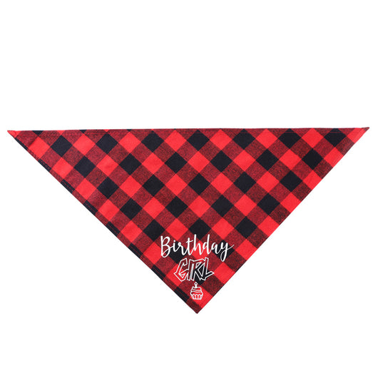 Pañoleta Triangular para Mascotas Cumpleaños - Bandana Algodón Cuadros Perros y Gatos - Image 8