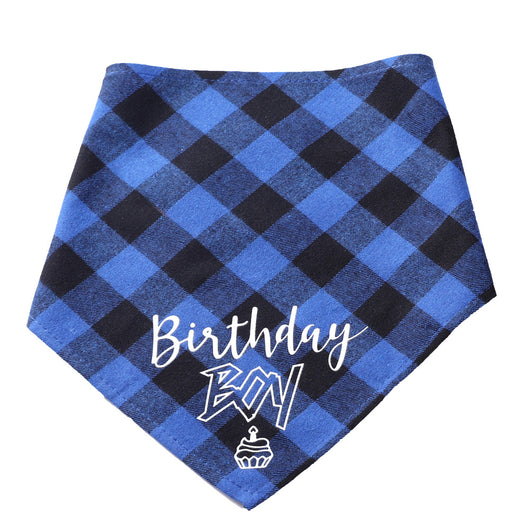 Pañoleta Triangular para Mascotas Cumpleaños - Bandana Algodón Cuadros Perros y Gatos - Image 13