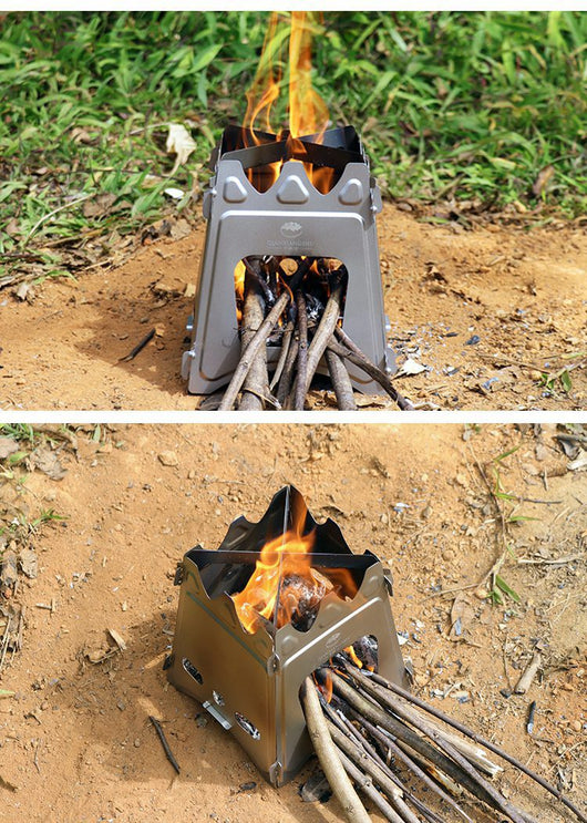 Estufa de Leña Portátil de Titanio Puro para Exteriores - Image 9