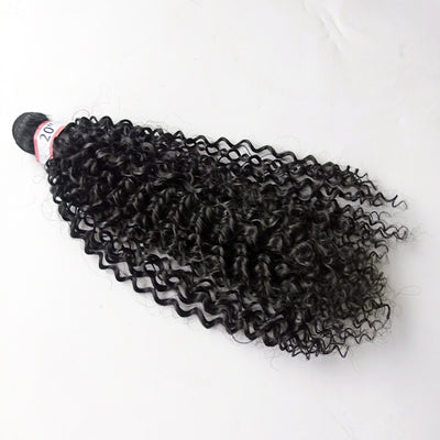 Peluca Mixta Fibra Sintética y Cabello Natural - Flequillo Cortina - Image 8