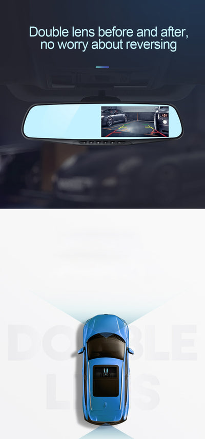 Espejo Retrovisor 3.5" con Grabadora DVR Full HD para Auto - Image 9