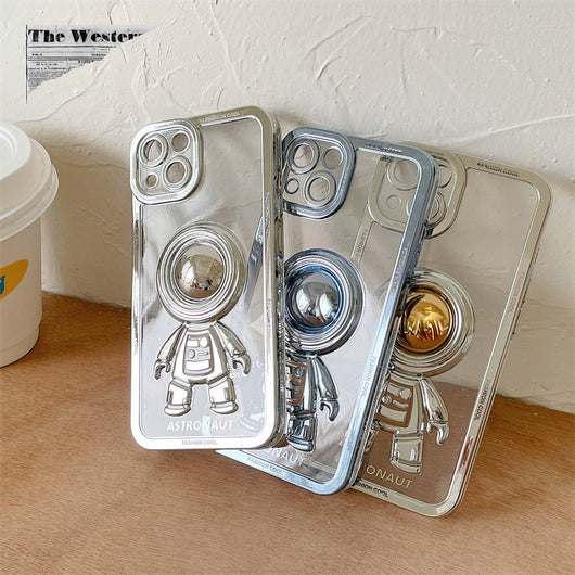 Funda Astronauta 3D con Galvanizado Espejo para Celular - Image 16