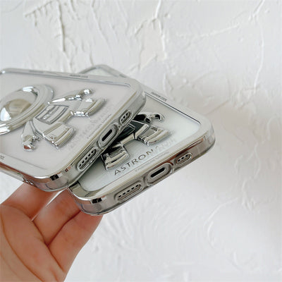 Funda Astronauta 3D con Galvanizado Espejo para Celular - Image 20