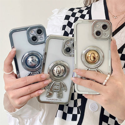 Funda Astronauta 3D con Galvanizado Espejo para Celular - Image 22