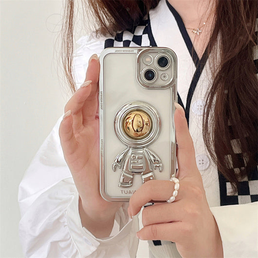 Funda Astronauta 3D con Galvanizado Espejo para Celular - Image 25