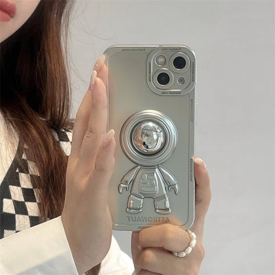 Funda Astronauta 3D con Galvanizado Espejo para Celular - Image 27