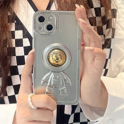 Funda Astronauta 3D con Galvanizado Espejo para Celular - Image 28