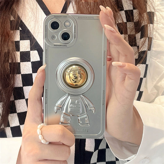 Funda Astronauta 3D con Galvanizado Espejo para Celular - Image 28