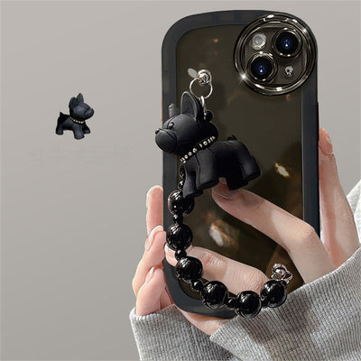 Funda Protectora para Teléfono con Diseño de Pulsera Negra Transparente - Image 7