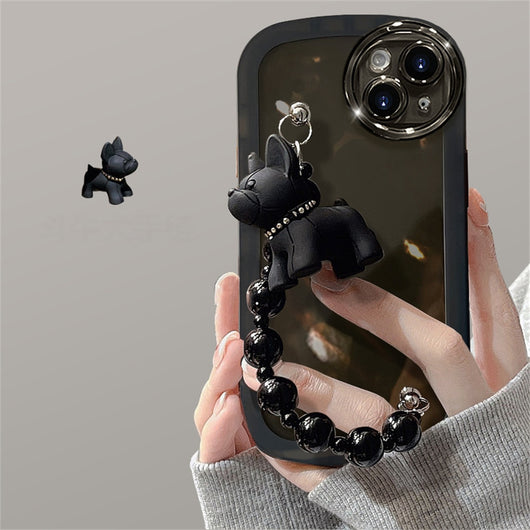 Funda Protectora para Teléfono con Diseño de Pulsera Negra Transparente - Image 7