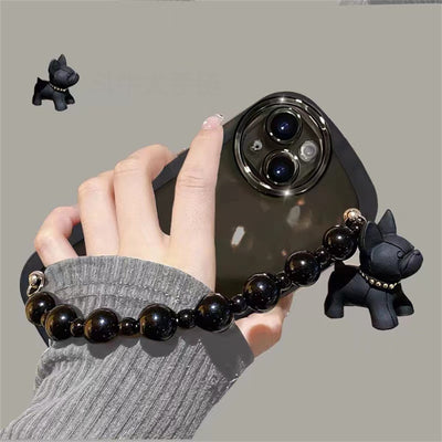 Funda Protectora para Teléfono con Diseño de Pulsera Negra Transparente - Image 8