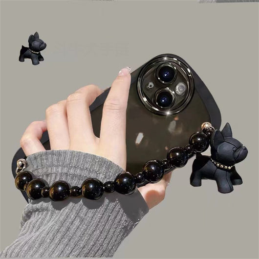 Funda Protectora para Teléfono con Diseño de Pulsera Negra Transparente - Image 8