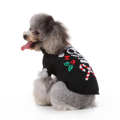 Suéter Navideño para Perros con Diseño Calavera - Abrigo Cálido de Invierno - Image 9