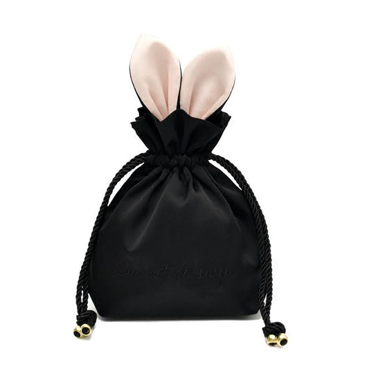 Bolsa de Almacenamiento de Joyas y Cosméticos con Orejas de Conejo - Seda con Cordón - Image 11