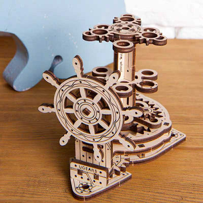 Organizador de Escritorio Giratorio de Madera Ucraniana - Soporte para Bolígrafos Educativo - Image 8