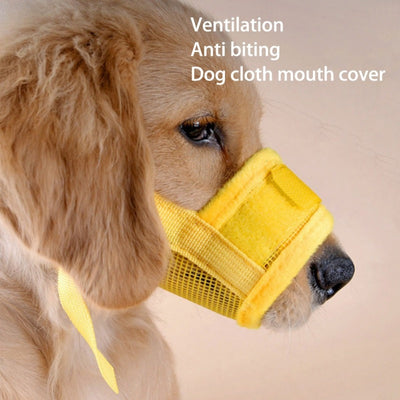 Orange and black adjustable pet muzzle with breathable mesh and a quick-release buckle. - Image 13