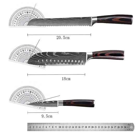 Juego de Cuchillos de Chef Profesionales - Cuchilla, Fileteador y Rebanador - Image 3