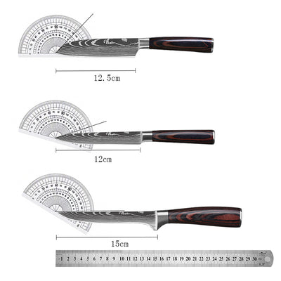 Juego de Cuchillos de Chef Profesionales - Cuchilla, Fileteador y Rebanador - Image 4