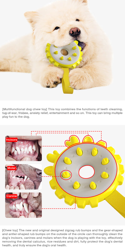 Anillo Mordedor de Entrenamiento con Molares y Cepillo Dental para Perros - Image 9