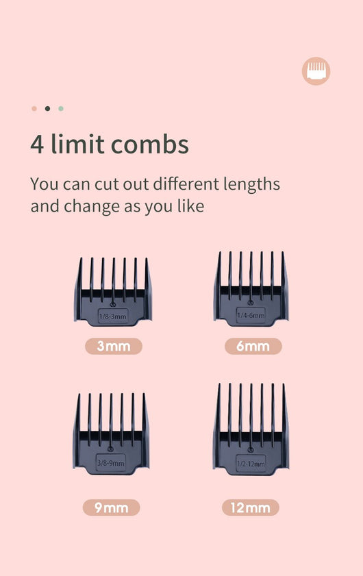 Set Cortapelo para Mascotas con Carga Inalámbrica y Accesorios de Belleza - Image 9