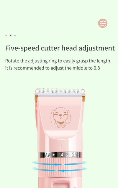 Set Cortapelo para Mascotas con Carga Inalámbrica y Accesorios de Belleza - Image 10