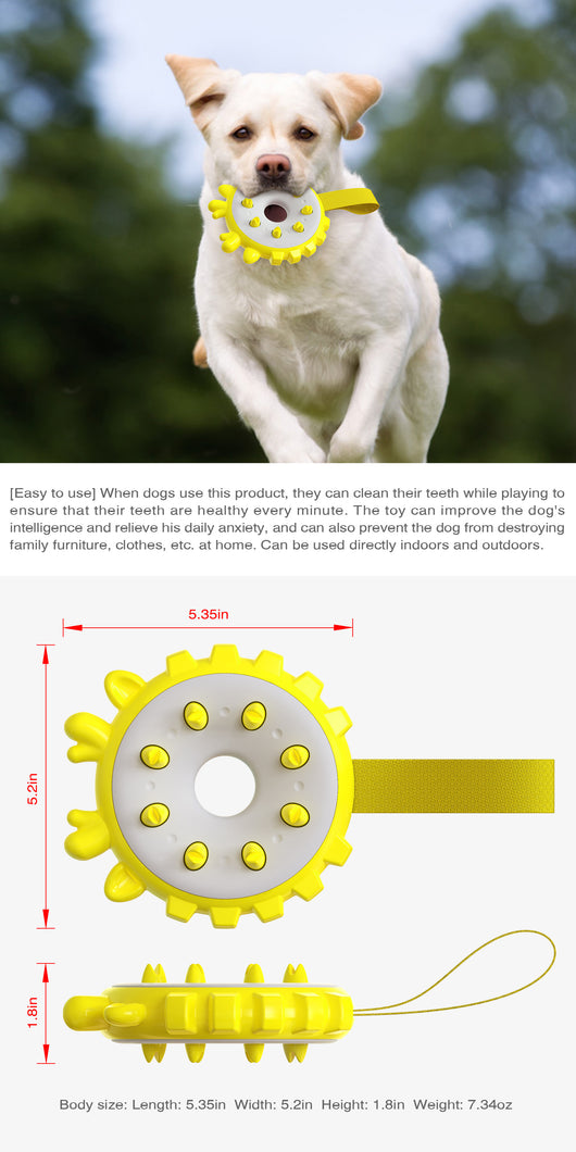 Anillo Mordedor de Entrenamiento con Molares y Cepillo Dental para Perros - Image 12