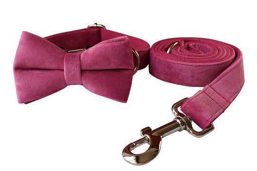 Collar de Cuerda para Perro Terciopelo Rojo Rosa - Image 20