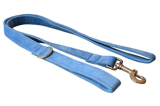 Collar para Perro de Terciopelo Azul con Cuerda - Image 10