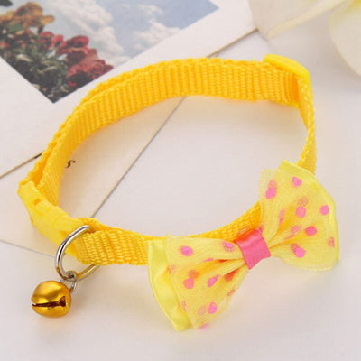 Collar Ajustable para Gato con Moño y Campana de Nylon - Image 14