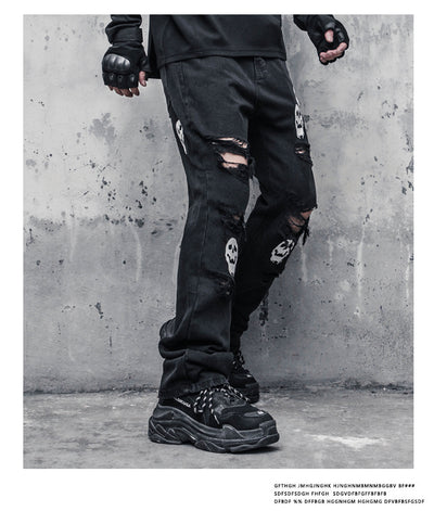 Jeans Rotos Calavera y Espadas para Hombre - Image 11