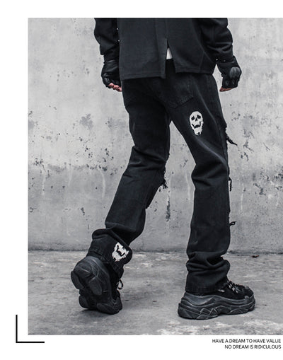 Jeans Rotos Calavera y Espadas para Hombre - Image 15