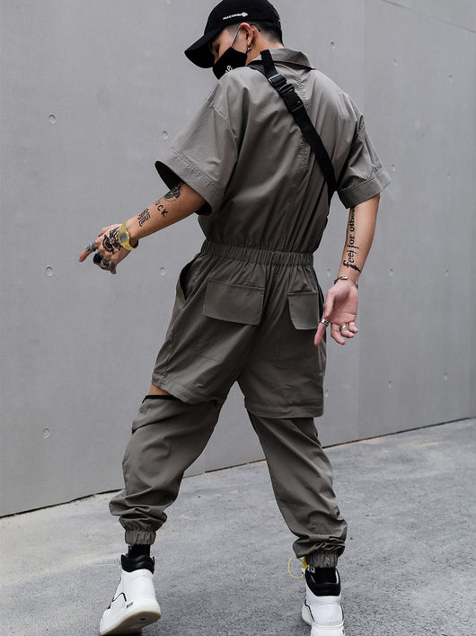 Jumpsuit Suelto Desmontable - Tendencia One Piece Versátil - Image 8