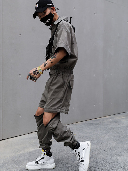Jumpsuit Suelto Desmontable - Tendencia One Piece Versátil - Image 9