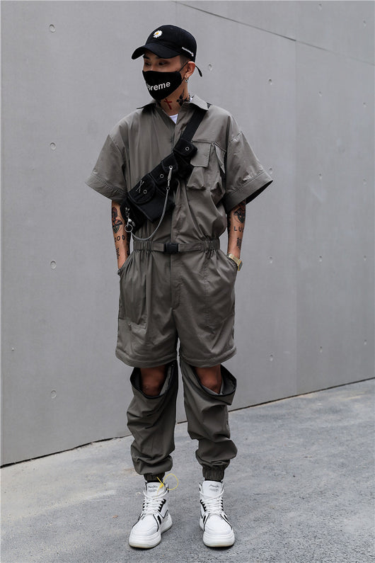 Jumpsuit Suelto Desmontable - Tendencia One Piece Versátil - Image 11