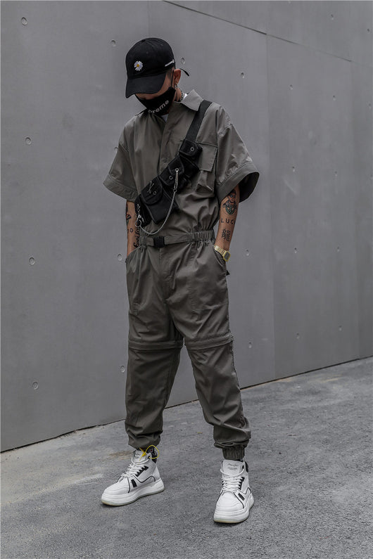 Jumpsuit Suelto Desmontable - Tendencia One Piece Versátil - Image 13