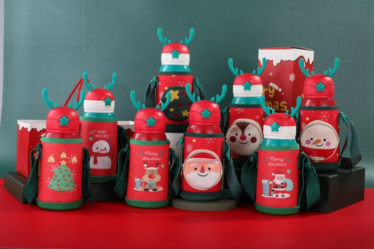 Termo Infantil Reno Navideño con Manga Protectora - Acero Inoxidable Doble Pared - Image 17