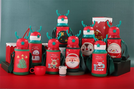 Termo Infantil Reno Navideño con Manga Protectora - Acero Inoxidable Doble Pared - Image 18