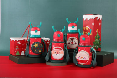 Termo Infantil Reno Navideño con Manga Protectora - Acero Inoxidable Doble Pared - Image 20