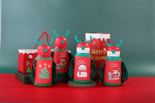 Termo Infantil Reno Navideño con Manga Protectora - Acero Inoxidable Doble Pared - Image 22