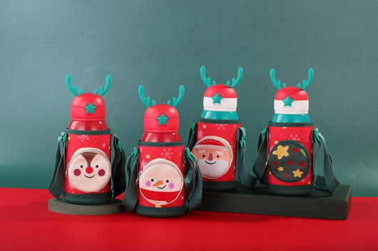 Termo Infantil Reno Navideño con Manga Protectora - Acero Inoxidable Doble Pared - Image 23