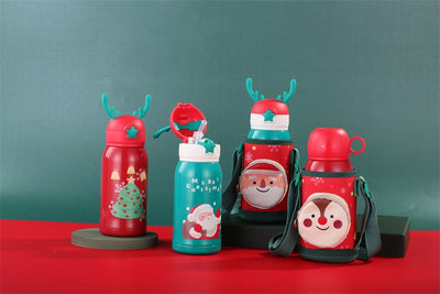 Termo Infantil Reno Navideño con Manga Protectora - Acero Inoxidable Doble Pared - Image 24