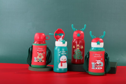 Termo Infantil Reno Navideño con Manga Protectora - Acero Inoxidable Doble Pared - Image 25