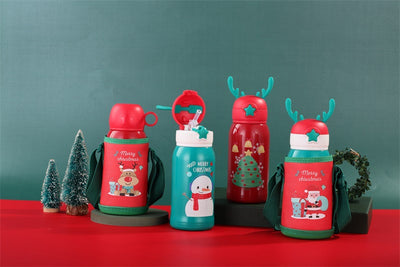 Termo Infantil Reno Navideño con Manga Protectora - Acero Inoxidable Doble Pared - Image 26