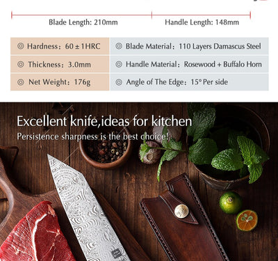 Cuchillo de Chef Profesional Estilo Occidental - Image 13