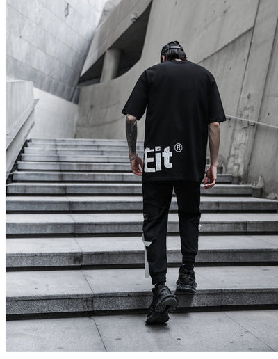 Pantalones Cargo Holgados Hip Hop Web Dark para Hombre - Image 9