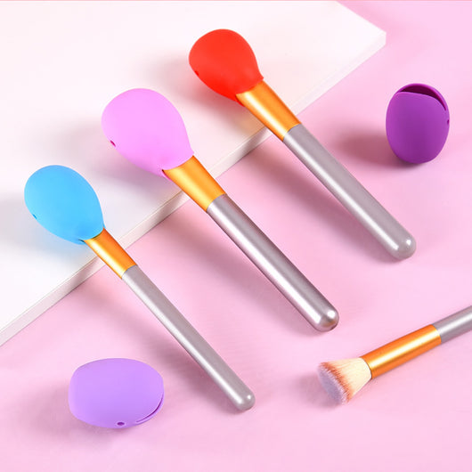 Funda Protectora de Silicona Antipolvo para Brochas de Maquillaje - Image 9