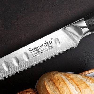 Cuchillo para Pan Damasco con Patrón Onda - Edición Especial Chef - Image 8