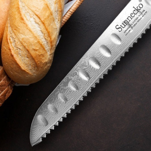 Cuchillo para Pan Damasco con Patrón Onda - Edición Especial Chef - Image 9