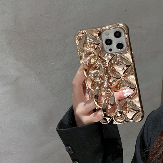 Funda para Celular con Cadena Dorada a Prueba de Caídas - Image 9