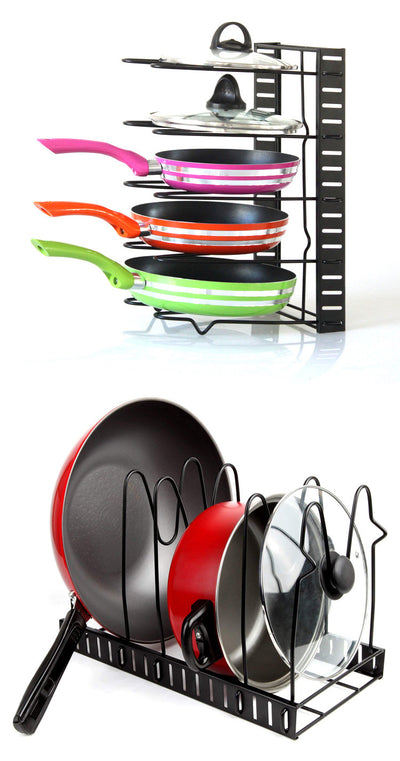 Escurridor de Platos de 8 Niveles en Hierro - Organizador de Cocina Negro - Image 8